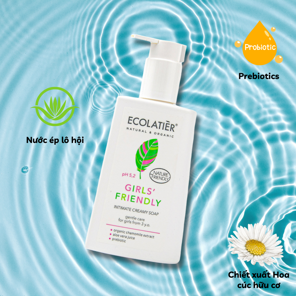 Dung dịch vệ sinh Ecolatier – Cho Bé Gái Từ 3 Tuổi (250ml)