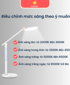 Đèn bàn LED bảo vệ thị lực JoyStar E10 màu trắng (White)
