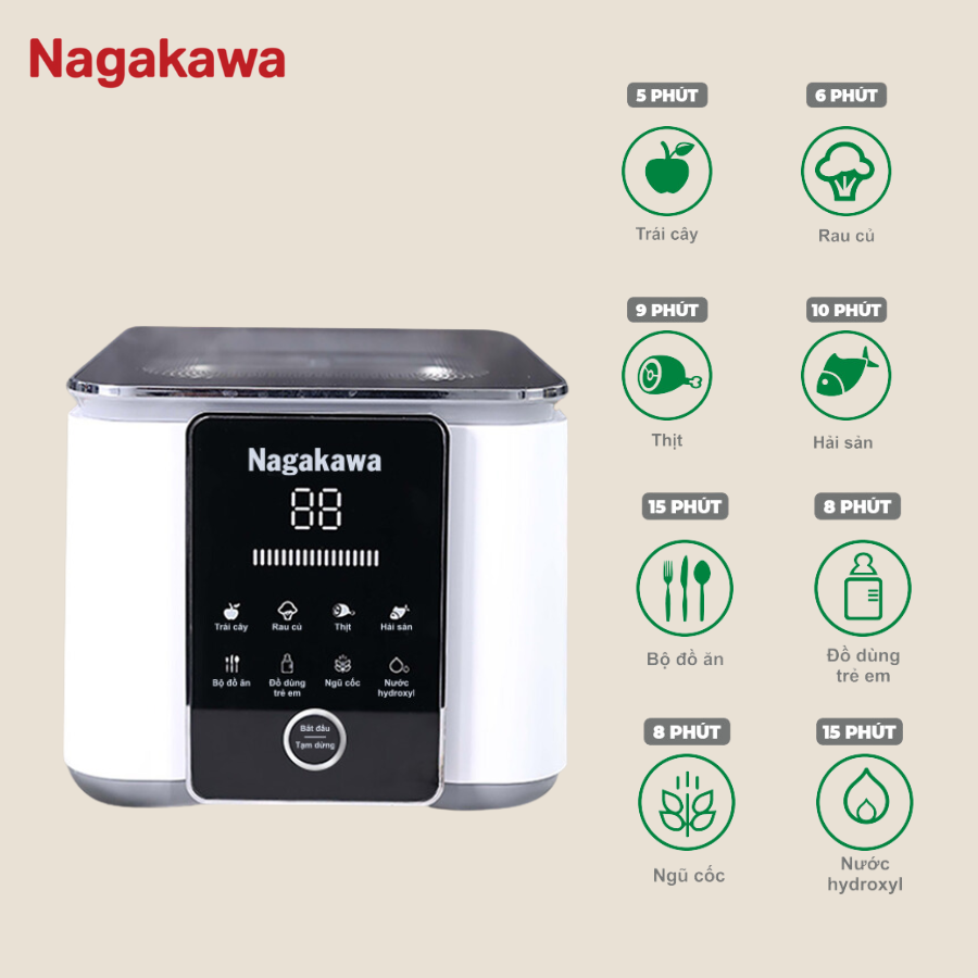 Máy khử khuẩn thực phẩm Nagakawa NAG3906