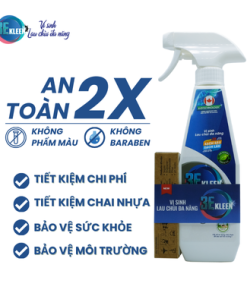 Bộ vi sinh lau chùi đa năng 3E Kleen (01 chai 500ml + 03 ống 5ml)