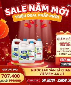 Nước lau sàn sả chanh VIEFARM 3,8 lít
