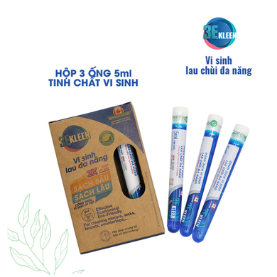 Hộp vi sinh lau chùi đa năng 3E Kleen (03 ống 5ml)