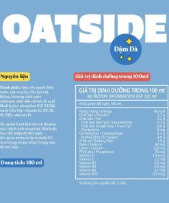 Sữa yến mạch OATSIDE vị Đậm Đà Deluxe Thùng 24 Hộp 180ml