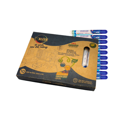 Hộp vi sinh lau chùi đa năng 3E Kleen (10 ống 5ml)