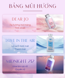 Sữa tắm dưỡng ẩm nước hoa Mine Love In The Air 470g