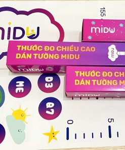 Thước đo chiều cao decal dán tường Midu