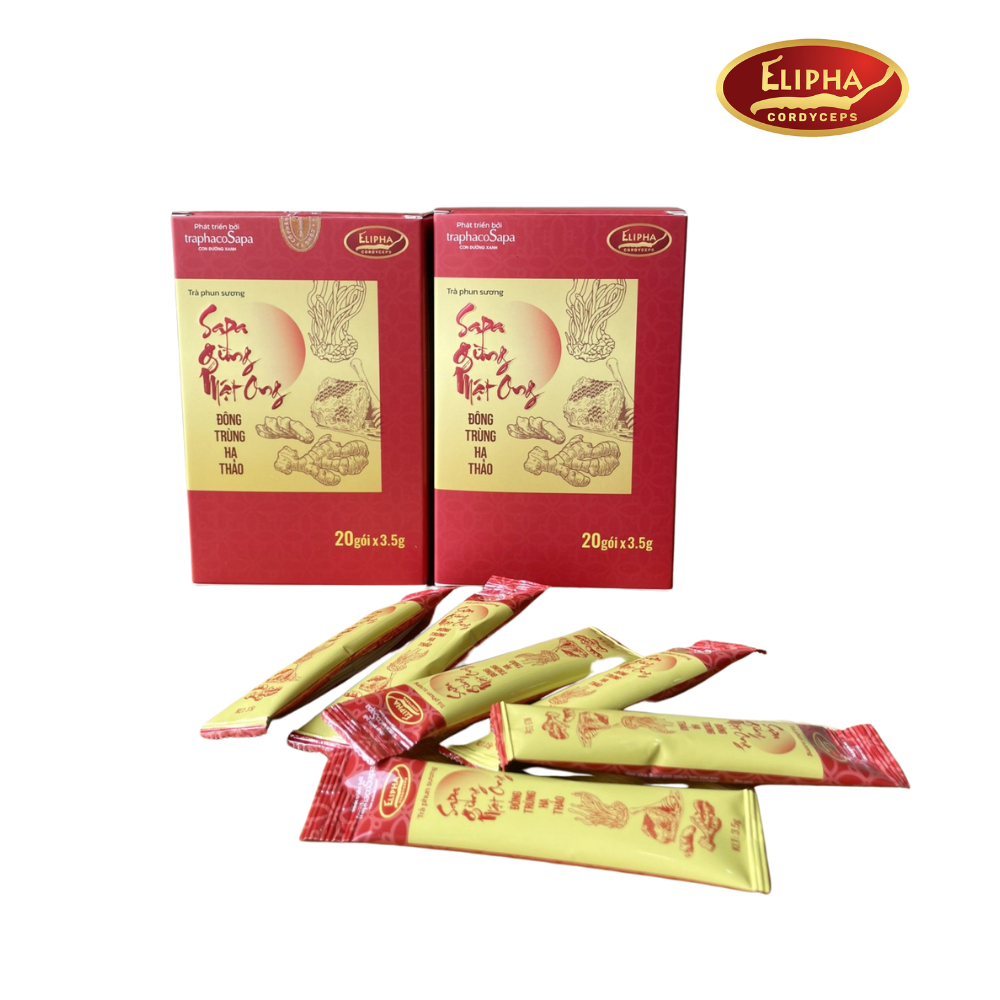 Trà phun sương Sapa Gừng Mật Ong Đông Trùng Hạ Thảo
