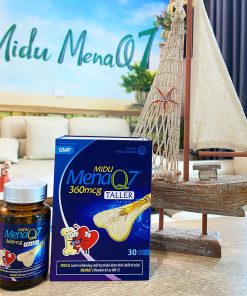 Midu MenaQ7 360mcg – Hỗ trợ chắc khỏe xương và phát triển chiều cao cho trẻ dậy thì với Trucal và Vitamin K2 hàm lượng cao (hộp 30 viên)