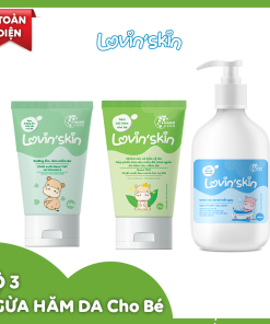 Bộ 3 toàn diện hỗ trợ ngăn ngừa hăm da cho bé Lovin’Skin