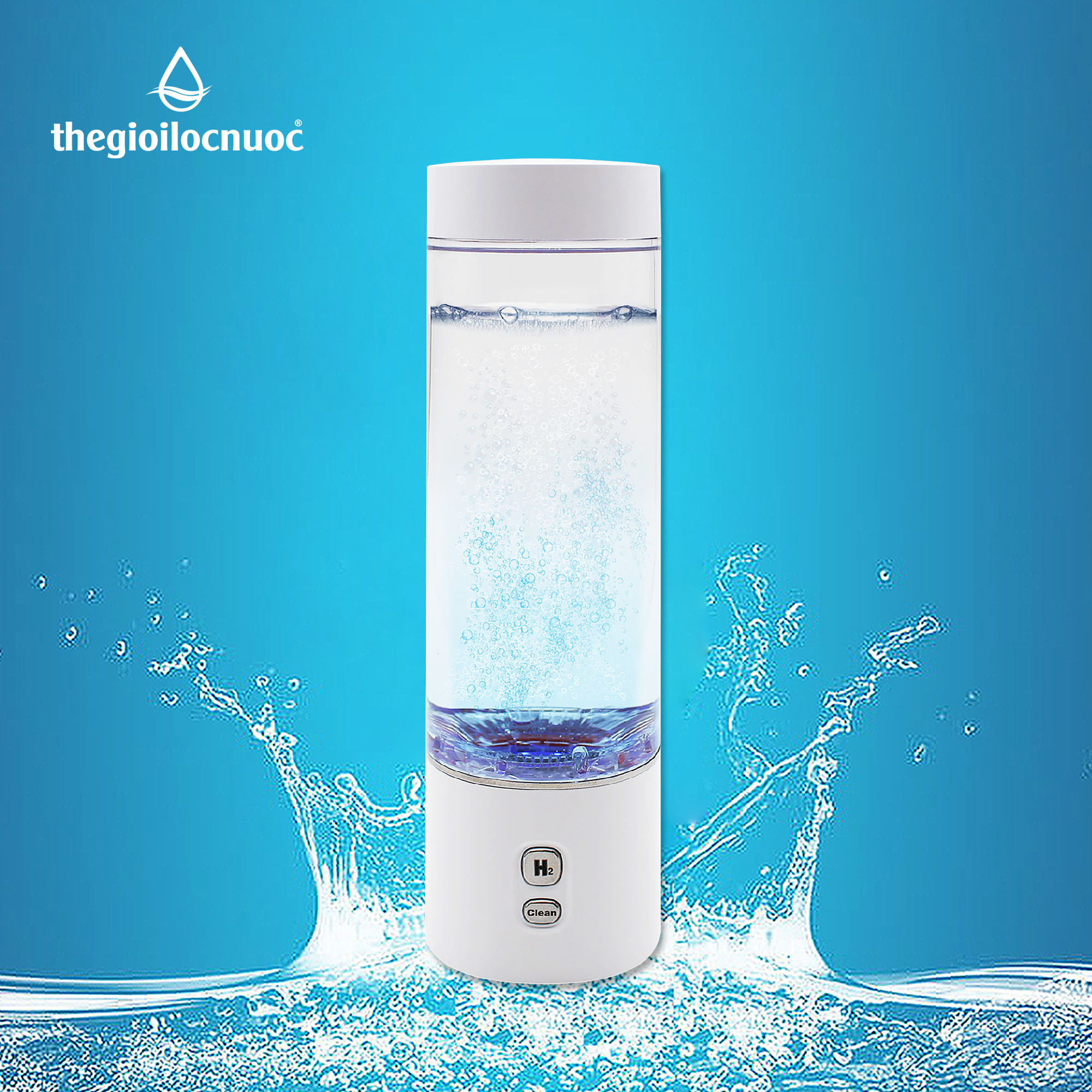 Máy tạo nước hydrogen dạng cầm tay tích hợp bình chứa Biontech, model: BTH-101T