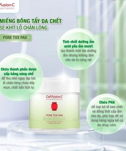 Pore Tox Pad – Cotton pad làm sạch, se khít chân lông hộp 60 miếng