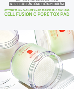 Pore Tox Pad – Cotton pad làm sạch, se khít chân lông hộp 60 miếng