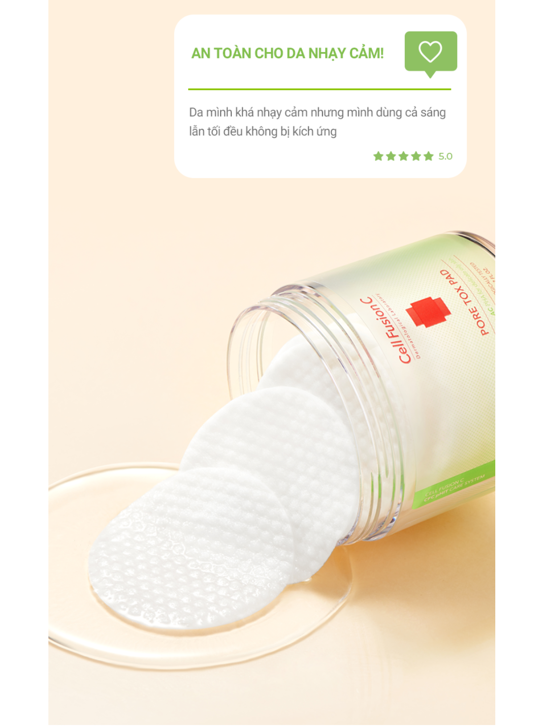 Pore Tox Pad – Cotton pad làm sạch, se khít chân lông hộp 60 miếng