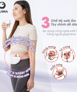 Đai massage đánh tan mỡ bụng kết hợp rung nhiệt (OM-1130), hiệu Ogawa