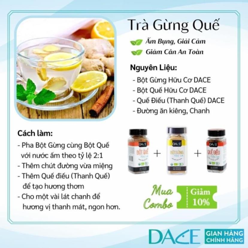 Bột gừng hữu cơ Dace 45g
