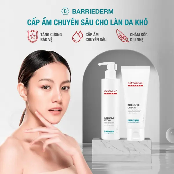 Sữa dưỡng ẩm & giúp phục hồi hàng rào bảo vệ da 200ml – Cell Fusion C Expert Barriederm Intensive Lotion