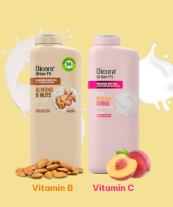 Combo 4: Sữa dưỡng thể Dicora Urban Fit Vitamin C và Sữa tắm Dicora Urban Fit Vitamin B