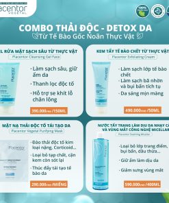 Combo thải độc, detox da từ tế bào gốc noãn thực vật Placentor
