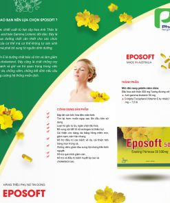 Viên uống cân bằng nội tiết tố, làm đẹp da Eposoft 500 (hộp 30 viên)