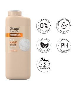 Sữa dưỡng thể Dicora Urban Fit Vitamin B hạnh nhân & các loại hạt 400ml