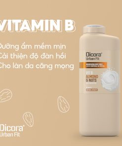 Sữa dưỡng thể Dicora Urban Fit Vitamin B hạnh nhân & các loại hạt 400ml