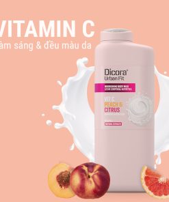 Sữa dưỡng thể Dicora Urban Fit Vitamin C hương cam quýt và đào 400ml