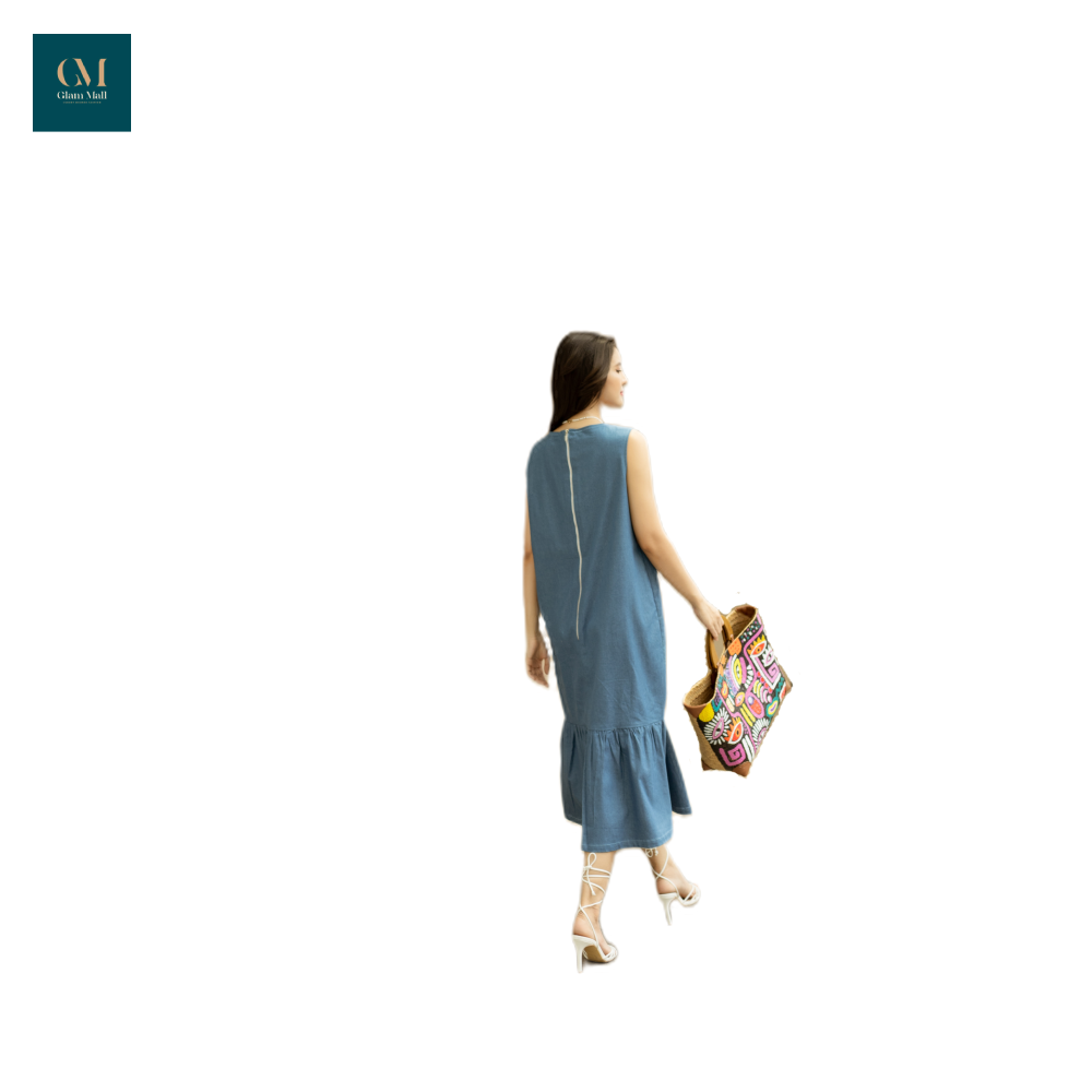 Đầm đuôi cá Linen