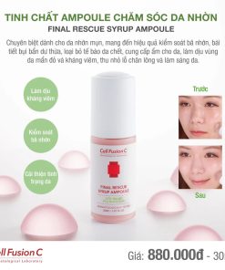 Tinh chất chăm sóc da nhờn mụn 30ml – Cell Fusion C Tre.Ac Final Rescue Syrup Ampoule