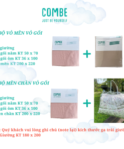 Full bộ ra giường 5 món Tencel 60s Combe