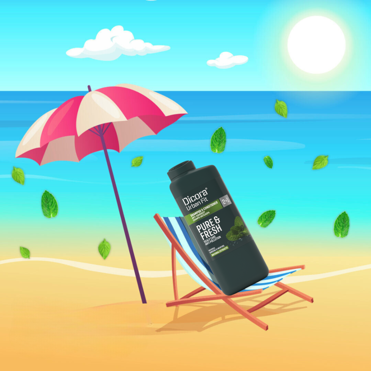 Gội – Xả Dicora Urban Fit 2in1 – Chống gàu dành cho Nam Giới (400ml)