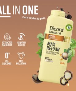 Dầu gội Dicora Urban Fit – Dành cho tóc hư tổn, chiết xuất tinh dầu mắc ca (400ml)