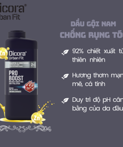 Gội – xả Dicora Urban Fit 2 in 1 chống rụng tóc dành cho nam giới 400ml