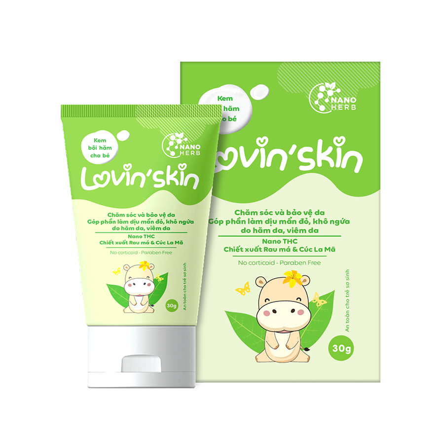 Kem bôi Lovin’skin làm dịu da mẩn ngứa, hăm da cho bé 30g