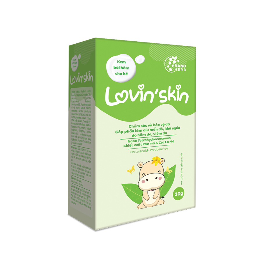 Kem bôi Lovin’skin làm dịu da mẩn ngứa, hăm da cho bé 30g