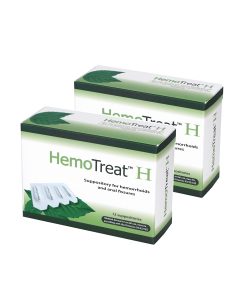 Combo 02 hộp viên đặt hỗ trợ Hemotreat H-Suppositories (kèm túi giữ nhiệt)