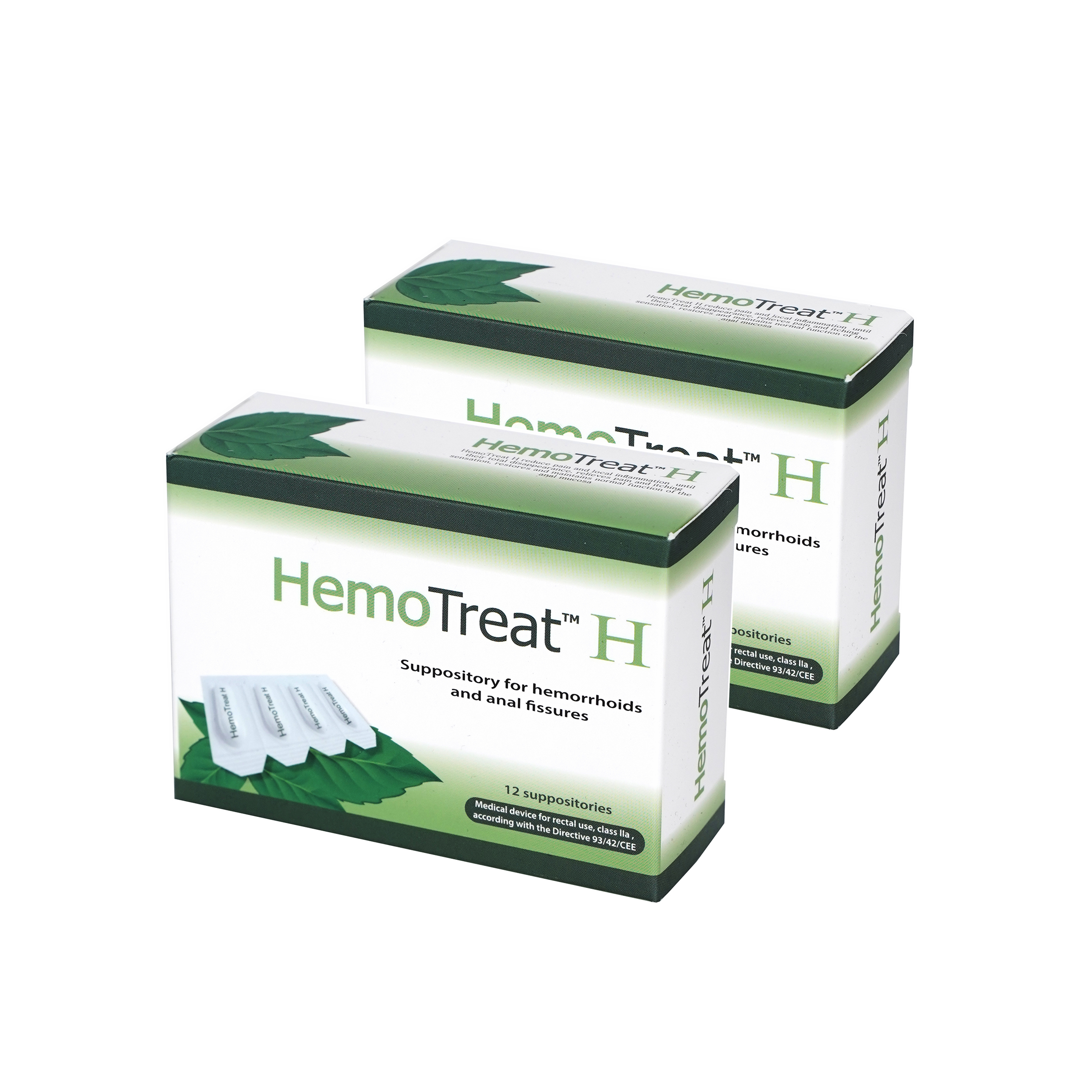 Combo 02 hộp viên đặt hỗ trợ Hemotreat H-Suppositories (kèm túi giữ nhiệt)