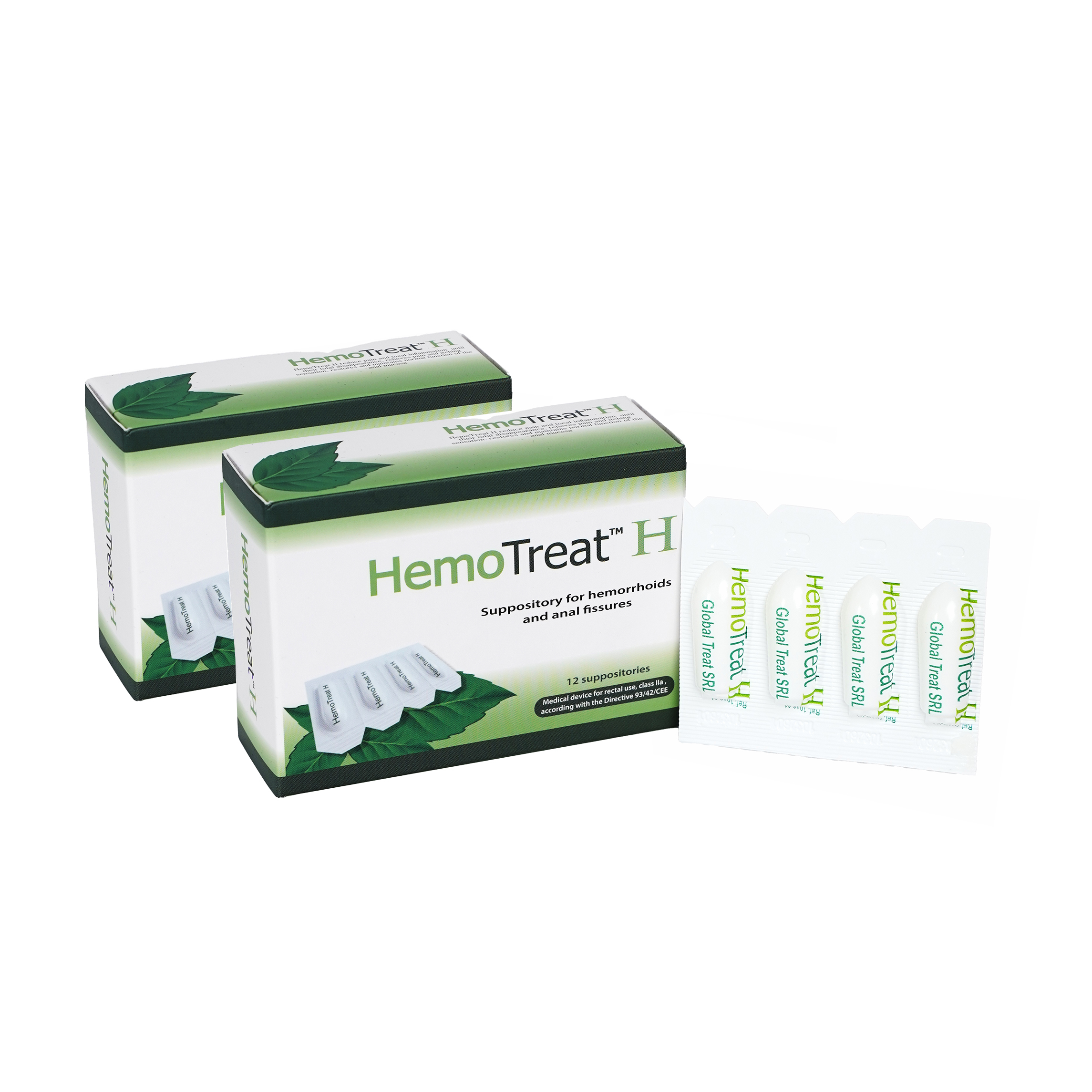 Combo 02 hộp viên đặt hỗ trợ Hemotreat H-Suppositories (kèm túi giữ nhiệt)