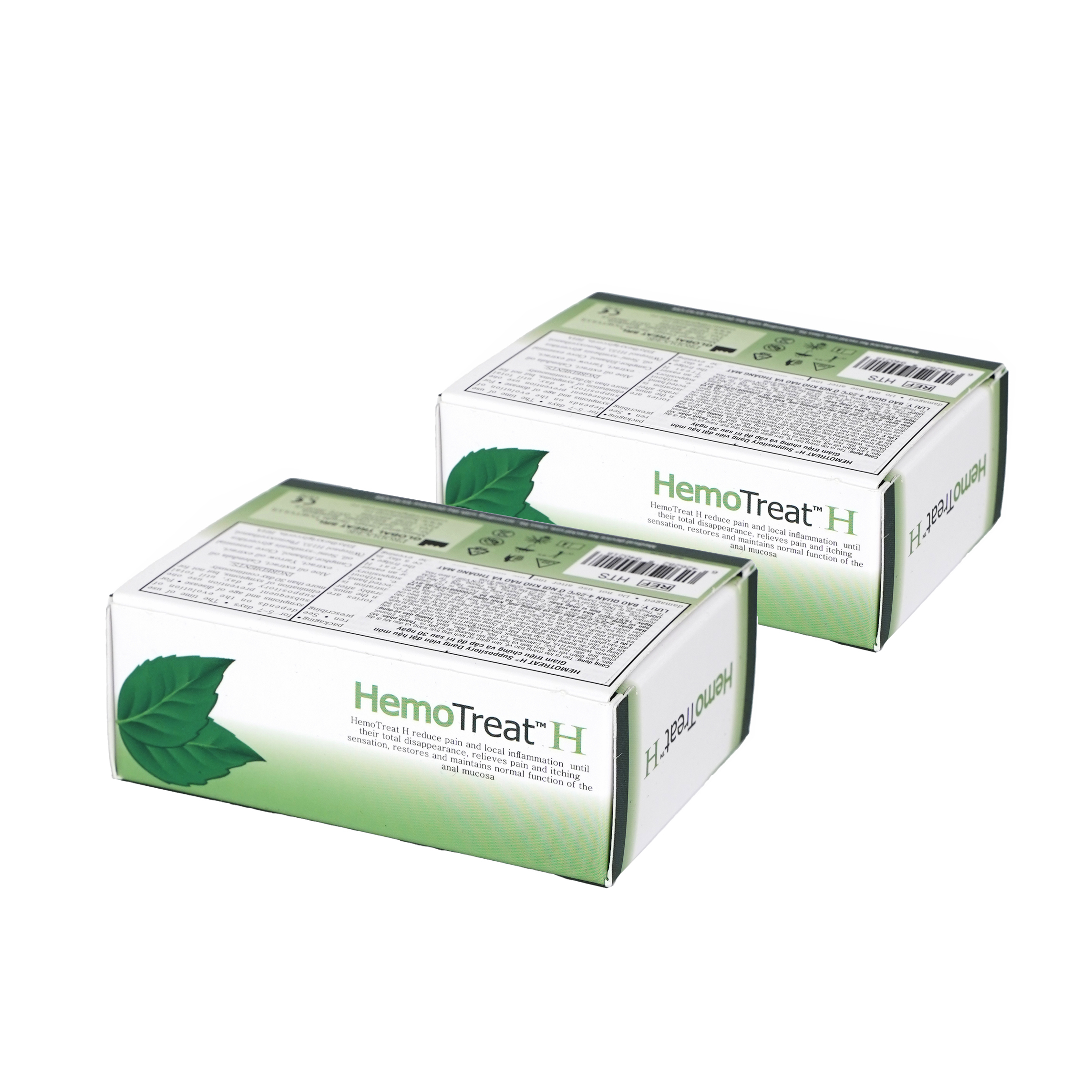 Combo 02 hộp viên đặt hỗ trợ Hemotreat H-Suppositories (kèm túi giữ nhiệt)