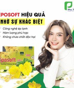 Viên uống cân bằng nội tiết tố, làm đẹp da Eposoft 500 (hộp 30 viên)