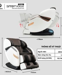 Ghế massage Smart Vogue Prime (OG-5569)-Smart Vogue Prime – Espresso