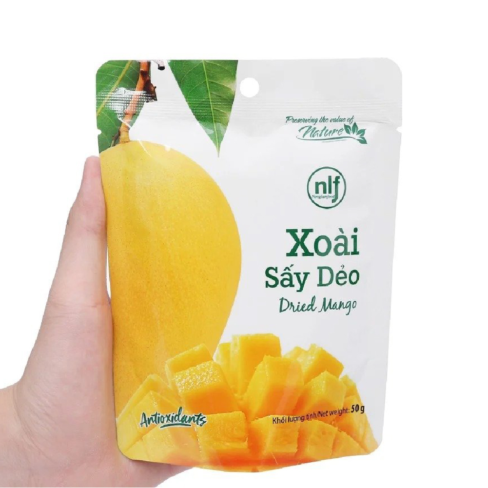 Xoài sấy dẻo Nonglamfood – Túi 50g