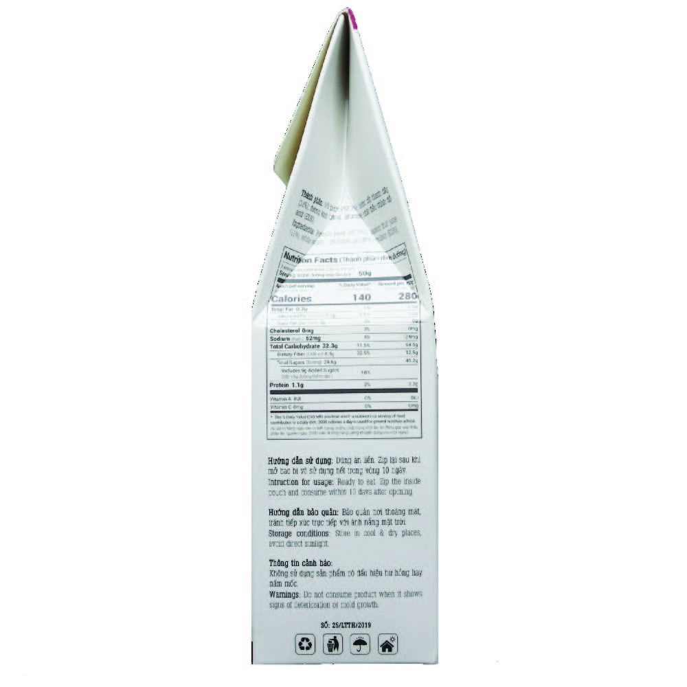 Vỏ bưởi chanh dây sấy dẻo NLF – Hộp 100g