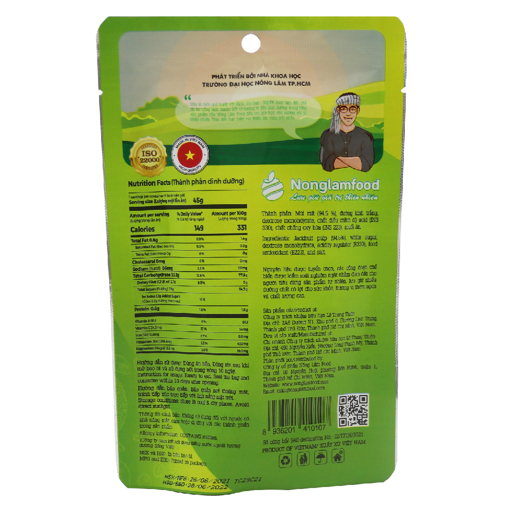 Mít sấy dẻo – Túi 45g