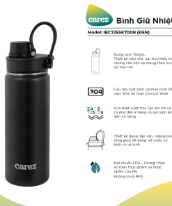 Bình giữ nhiệt CAREZ IBC725SK700N 700ml màu đen