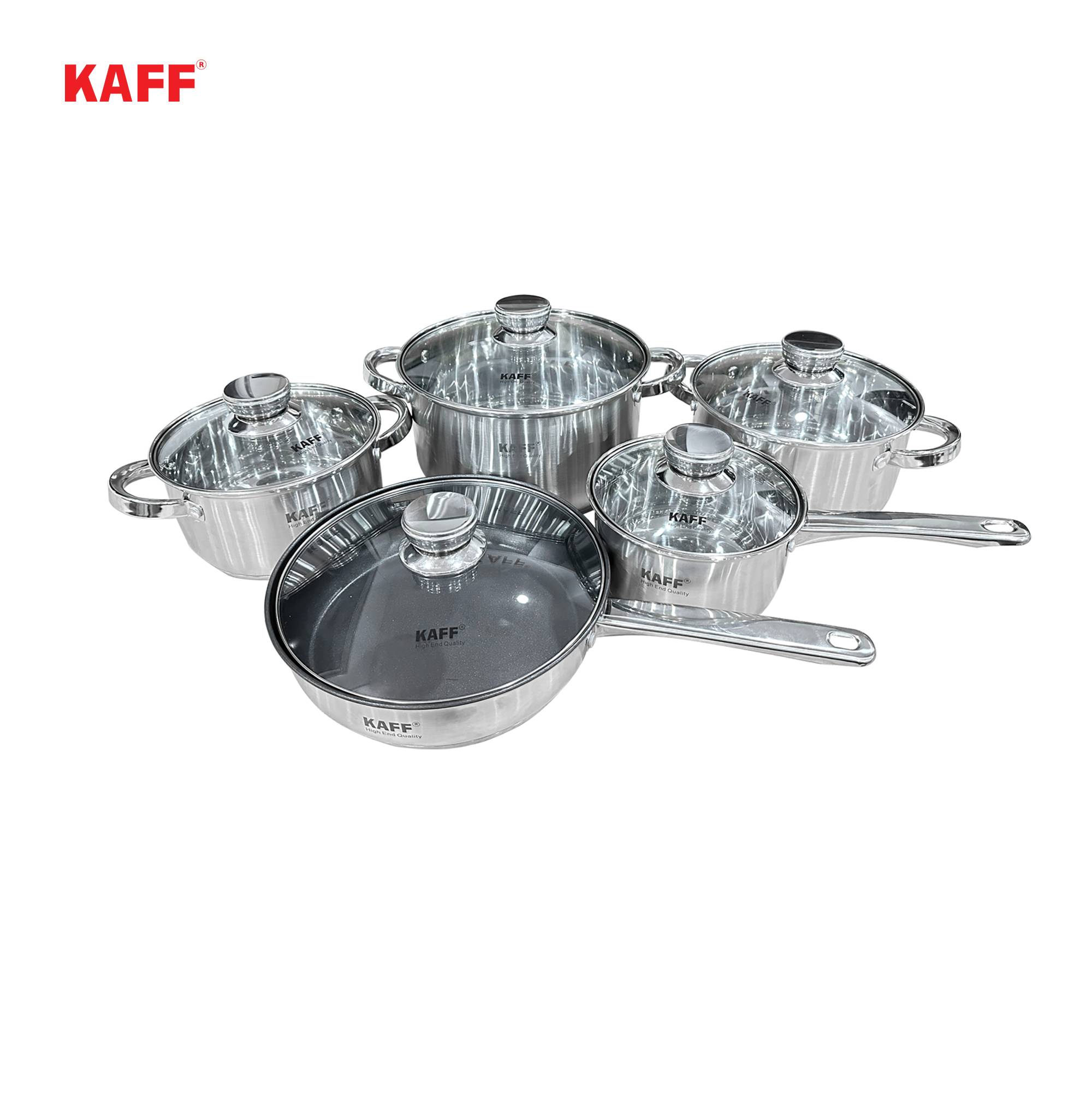 Bộ nồi chảo inox 5 món KAFF KF – ST005FR