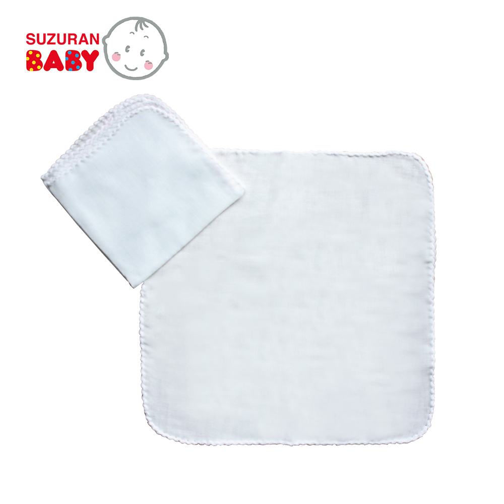 Khăn sữa Chitosan kháng khuẩn Suzuran Japan (10 cái/gói)