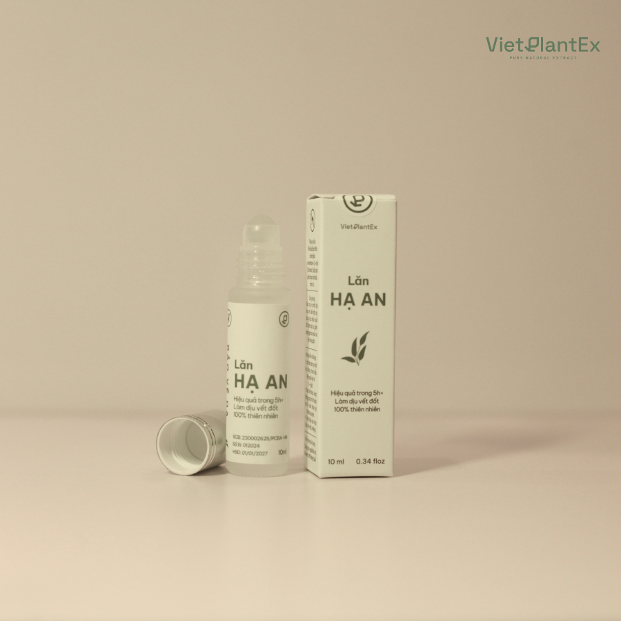 Tinh dầu đuổi muỗi Hạ An – làm dịu, giảm sưng ngứa do muỗi đốt (chai lăn 10ml)