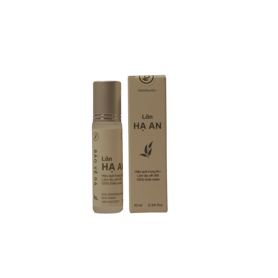 Tinh dầu đuổi muỗi Hạ An – làm dịu, giảm sưng ngứa do muỗi đốt (chai lăn 10ml)