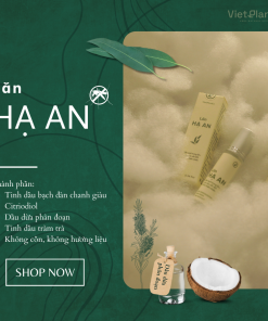 Tinh dầu đuổi muỗi Hạ An – làm dịu, giảm sưng ngứa do muỗi đốt (chai lăn 10ml)
