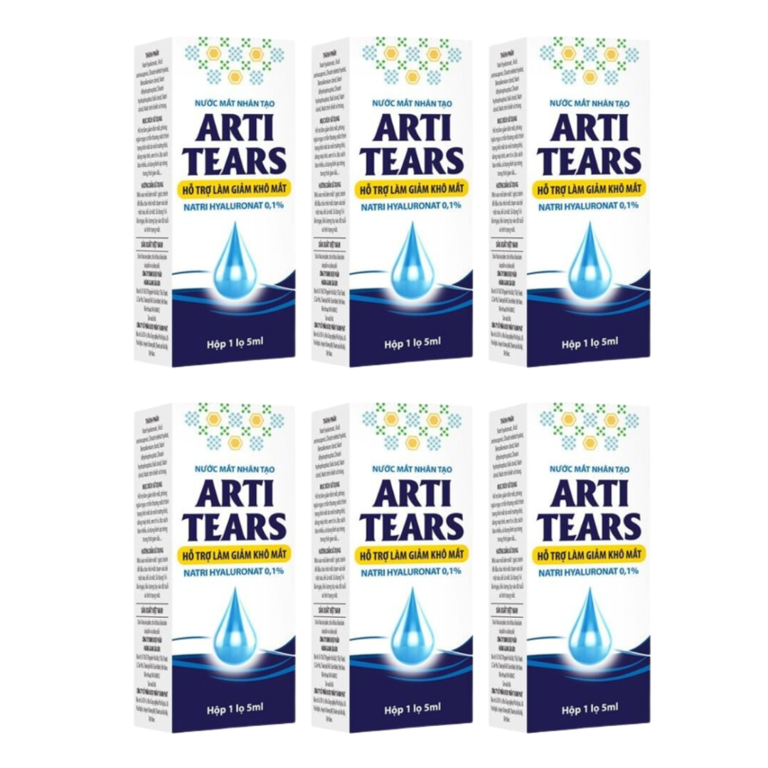 Combo 06 hộp Nước mắt nhân tạo Arti tears